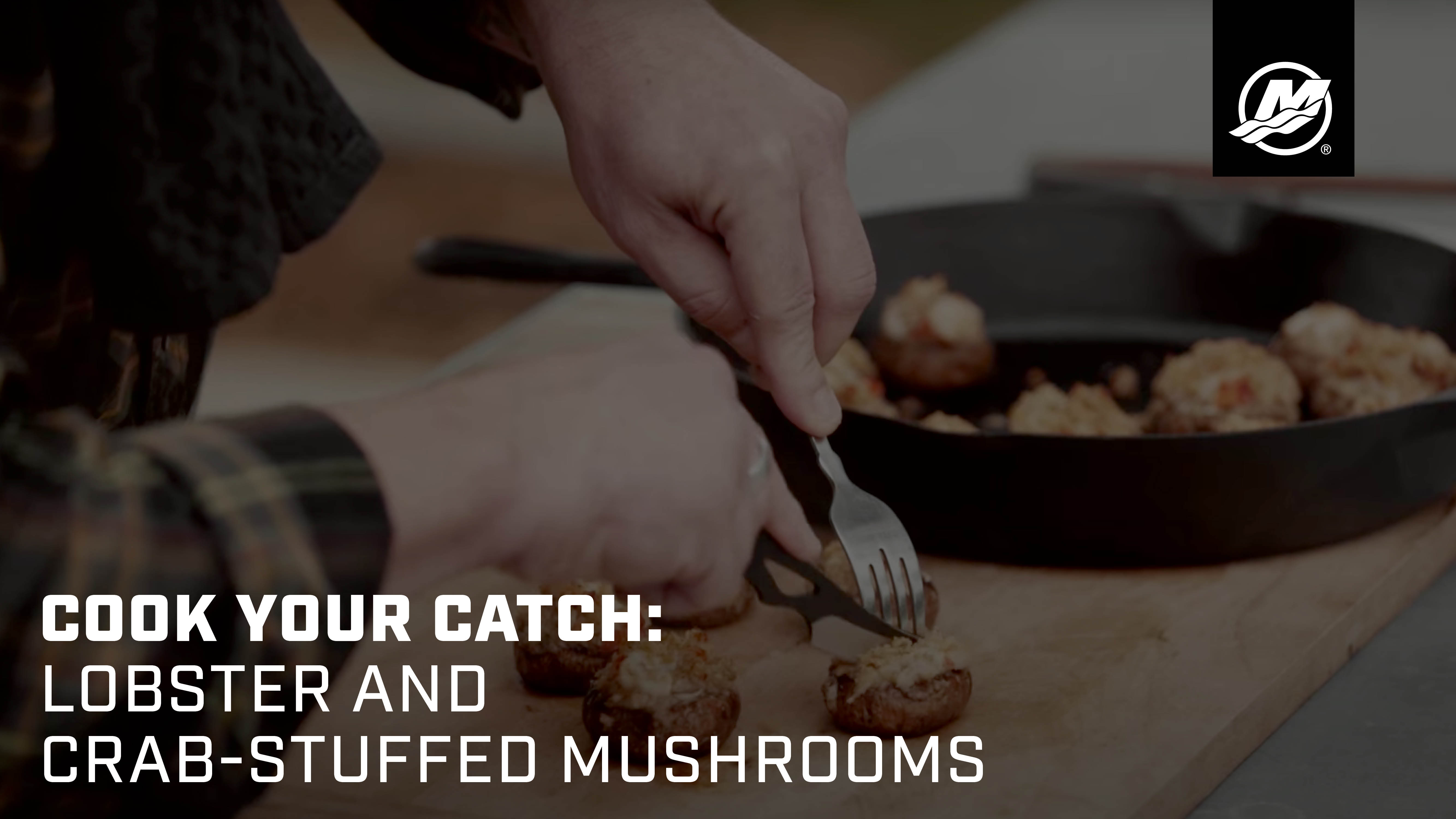 Cook Your Catch: Lobster- and Crab-Stuffed Mushrooms